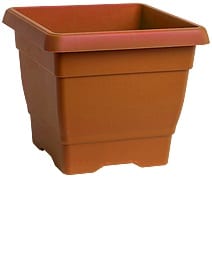 מיכל מרובע גלבוע 35/35 - טרקוטה
