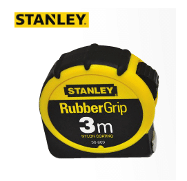 סרט מדידה 3 מ' מצופה גומי STANLEY סרט מדידה 3 מ' מצופה גומי STANLEY