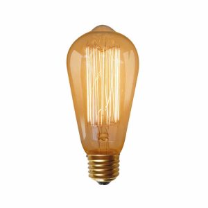 נורת פחם אגס 60W E27 תאורת אווירה חמה נורת פחם אגס 60W E27 תאורת אווירה חמה
