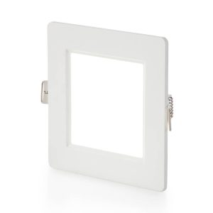 פאנל לד שקוע אינטגרלי מרובע 100X100 6W, אור חם