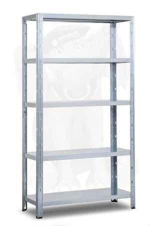 כוננית מתכת 5 מדפים פירנצה 40X100X188 מוכסף כוננית מתכת 5 מדפים פירנצה 40X100X188 מוכסף