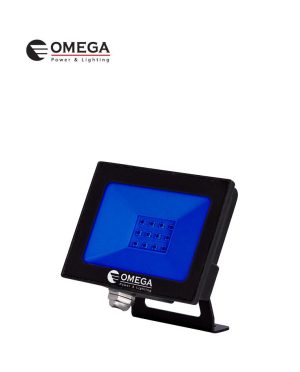 זרקור דקורטיבי דק SMD לד, 10 וואט גון כחול - גוף זרקור דקורטיבי דק SMD לד, 10 וואט גון כחול - גוף