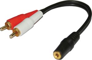 כבל 2RCA לשקע 3.5מ"מ 103271 כבל 2RCA לשקע 3.5מ"מ 103271