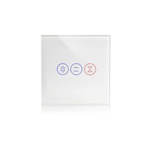 מתג תריס 55 לבן  קופסא עגולה