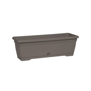 אדנית צבר 50X18 H16.5 + תחתית - חאקי אדנית צבר 50X18 H16.5 + תחתית - חאקי