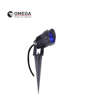 דוקרן גינה מוגן מים ספייק LED אור כחול 12V