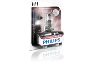12V 55W VisionPlus - בליסטר נורה אחת - 60+ אחוז