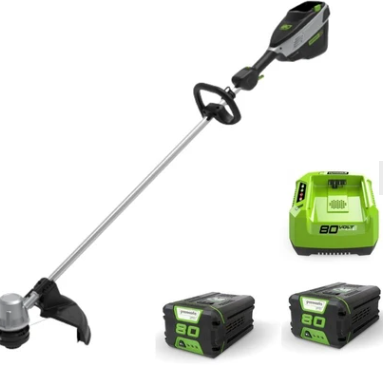 חרמש "16 2X2.0Ah + 80V PRO+ מטען מהיר greenworks חרמש "16 2X2.0Ah + 80V PRO+ מטען מהיר greenworks
