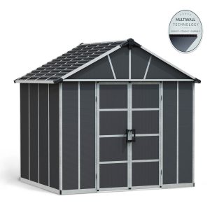 מחסן גינה Yukon אפור כהה כולל רצפה 3.3X2.7 מבית פלרם - Canopia מחסן גינה Yukon אפור כהה כולל רצפה 3.3X2.7 מבית פלרם - Canopia