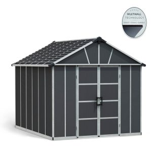 מחסן גינה Yukon אפור כהה כולל רצפה 3.3X4 מבית פלרם - Canopia מחסן גינה Yukon אפור כהה כולל רצפה 3.3X4 מבית פלרם - Canopia