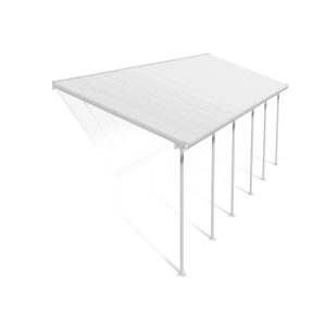 פרגולה אלומיניום Feria לבנה 3X8.5 מבית פלרם - Canopia