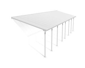 פרגולה אלומיניום Feria לבנה 3X10.4 מבית פלרם - Canopia