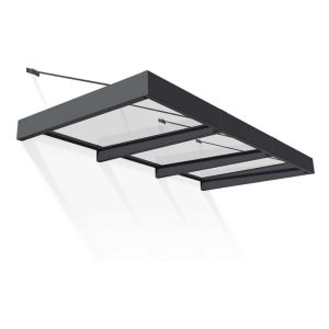 גגון SOPHIA XL אפור שקוף 1.4x2.9 מבית פלרם - Canopia גגון SOPHIA XL אפור שקוף 1.4x2.9 מבית פלרם - Canopia