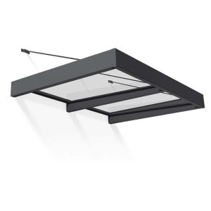 גגון SOPHIA XL אפור שקוף 1.4x1.9 מבית פלרם - Canopia גגון SOPHIA XL אפור שקוף 1.4x1.9 מבית פלרם - Canopia