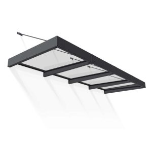 גגון SOPHIA XL אפור שקוף 1.4x3.8 מבית פלרם - Canopia גגון SOPHIA XL אפור שקוף 1.4x3.8 מבית פלרם - Canopia