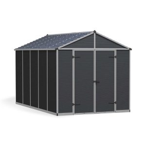 מחסן גינה RUBICON 2.4x3.7 אפור כהה מבית פלרם - Canopia מחסן גינה RUBICON 2.4x3.7 אפור כהה מבית פלרם - Canopia