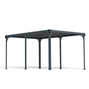 גזיבו לגינה MILANO גג שטוח אפור כהה 4.3x3 מבית פלרם - Canopia גזיבו לגינה MILANO גג שטוח אפור כהה 4.3x3 מבית פלרם - Canopia