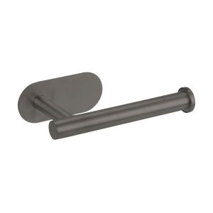 מחזיק נייר טואלט בהדבקה Set & Stick מהודר אפור מטאלי מחזיק נייר טואלט בהדבקה Set & Stick מהודר אפור מטאלי