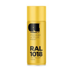 Cosmos Lac RAL | קוסמוס לק ספריי ראל מבריק – 1018 - 400 מ"ל Cosmos Lac RAL | קוסמוס לק ספריי ראל מבריק – 1018 - 400 מ"ל