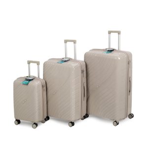 סט 3 מזוודות קשיחות 20/ 28/32 שמפניה Travel Club סט 3 מזוודות קשיחות 20/ 28/32 שמפניה Travel Club