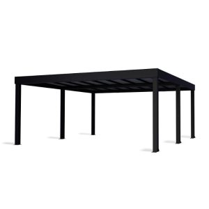 חניית Oslo שחורה 6X6 מבית פלרם - Canopia חניית Oslo שחורה 6X6 מבית פלרם - Canopia