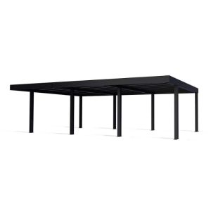 חניית Oslo שחורה 6X9 מבית פלרם - Canopia חניית Oslo שחורה 6X9 מבית פלרם - Canopia