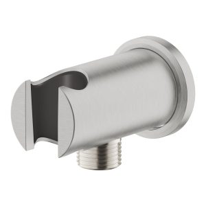 נקודת מים עגולה + מתלה RAINSHOWER כרום מוברש גרואה נקודת מים עגולה + מתלה RAINSHOWER כרום מוברש גרואה