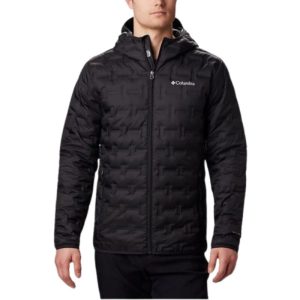 DELTA RIDGE II DOWN HOOD JKT M black מעיל פוך לגברים ושחור DELTA RIDGE II DOWN HOOD JKT M black מעיל פוך לגברים ושחור