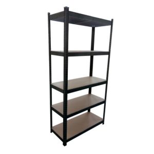 כוננית מתכת פרימיום 5 מדפים שחור Proxen 322-GSS2