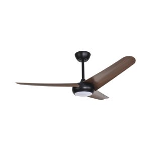 מאוורר תקרה חכם KYOTO 52" SMART+תאורה 24W-CCT אגוז/שחור יבואן רשמי!