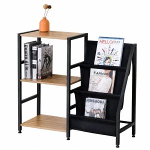 מעמד ספרים ועיתונים תעשייתי Book Shelf צבע אלון מעמד ספרים ועיתונים תעשייתי Book Shelf צבע אלון