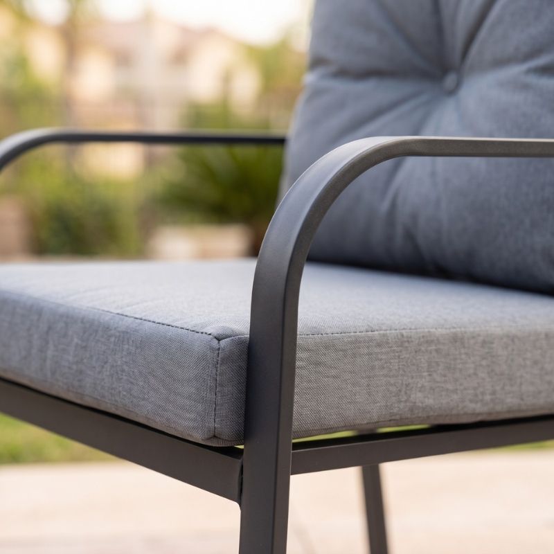 מערכת ישיבה למרפסת ולגן אורבן Urban צבע אפור Grey מערכת ישיבה למרפסת ולגן אורבן Urban צבע אפור Grey