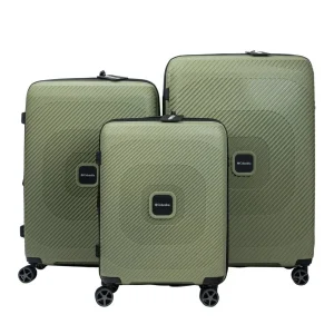 סט 3 מזוודות קשיחות Seaside קולומביה Columbia עם מנעול TSA צבע קרם