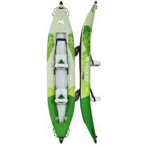 קיאק זוגי מתנפח אקווה מרינה מחוזק Aqua Marina Betta BE-412 צבע ירוק שחור Green Black