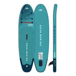 סאפ מתנפח עם משוט אקווה מרינה דגם וייפור Aqua Marina Vapor SUP צבע תכלת Light Blue סאפ מתנפח עם משוט אקווה מרינה דגם וייפור Aqua Marina Vapor SUP צבע תכלת Light Blue